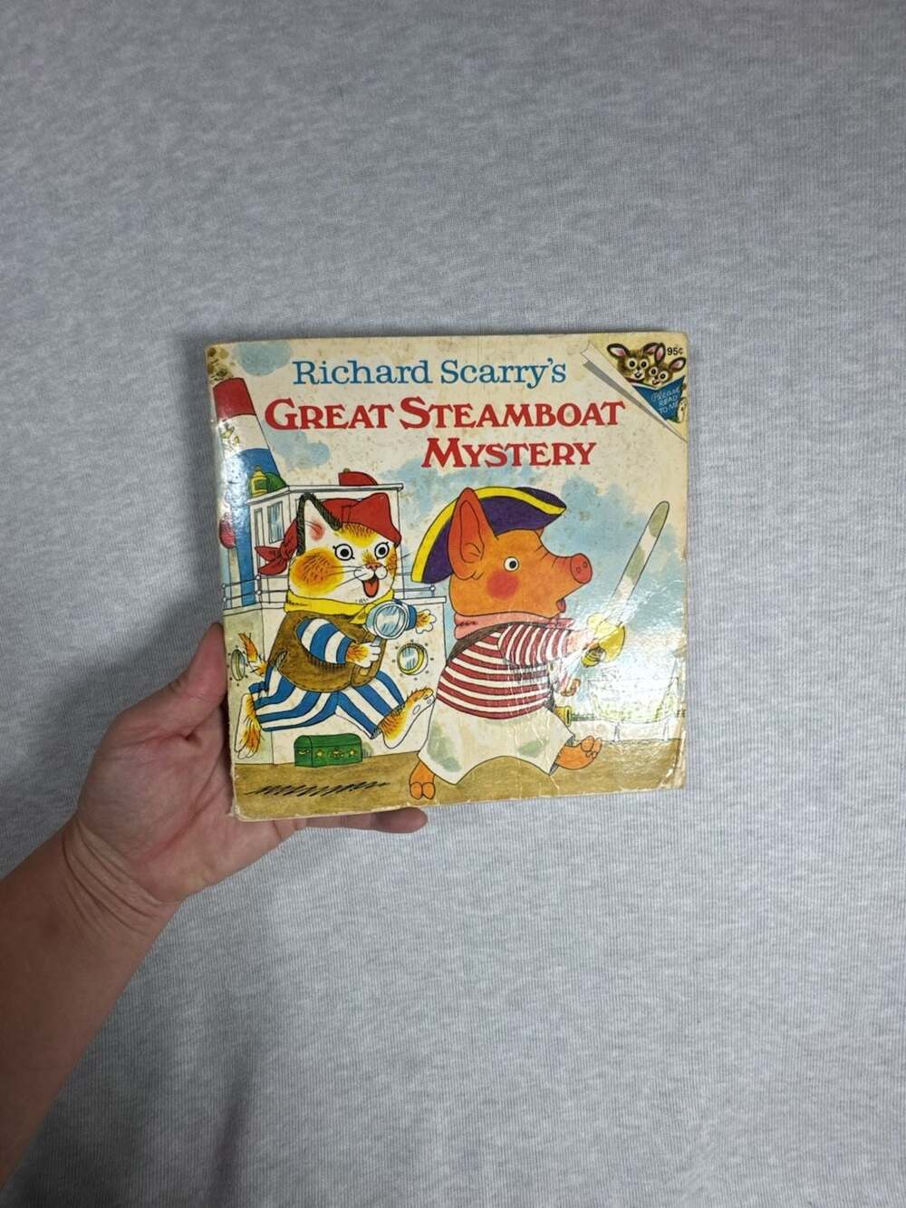 Richard Scarry's Great Steamboat Mystery Vintage 1975 Pictureback Book